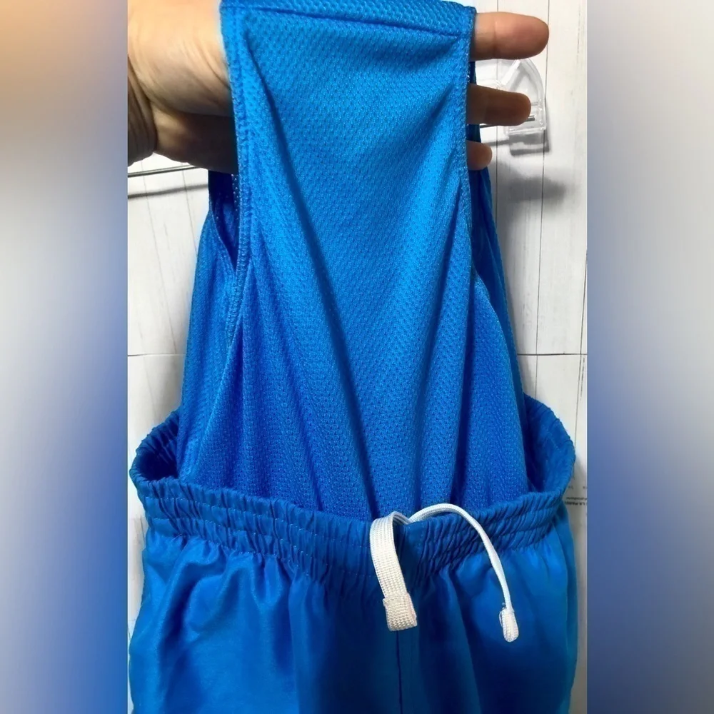 🦜Nike Blue Split Logo Volley Lined Swim Trunks